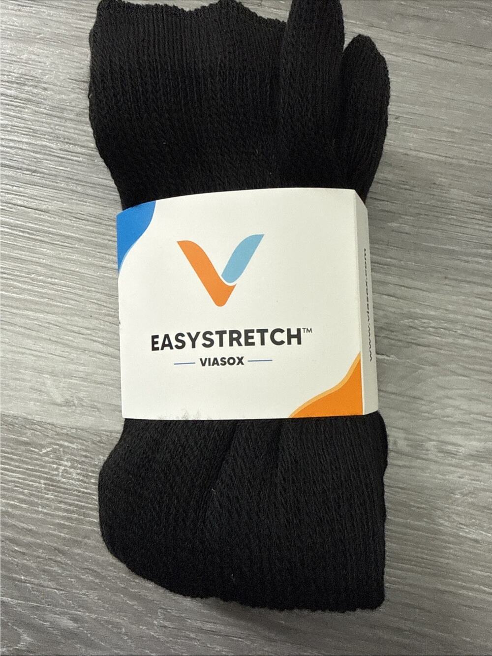 Unisex Viasox Easystretch Knee Socks, Black, Large/XL (Women’s 14+ Men’s 13-19)
